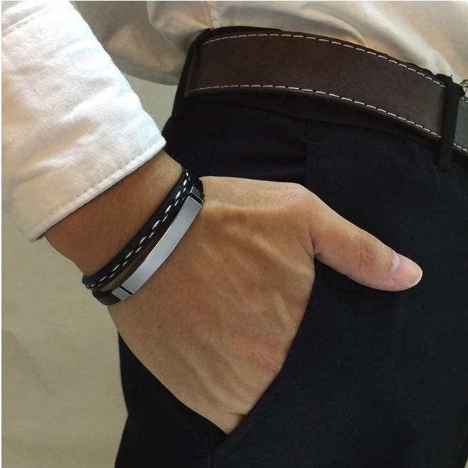 men's leather bracelet